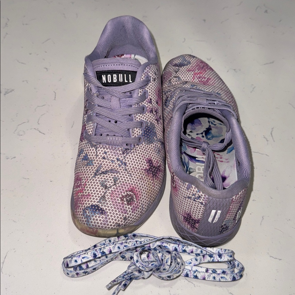 NOBULL Pastel Floral Trainers size 7